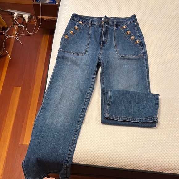 Women's Loft Jeans with Sailor button - Picture 2 of 5